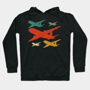 Retro Airplane Vintage Pilot Flying Hoodie